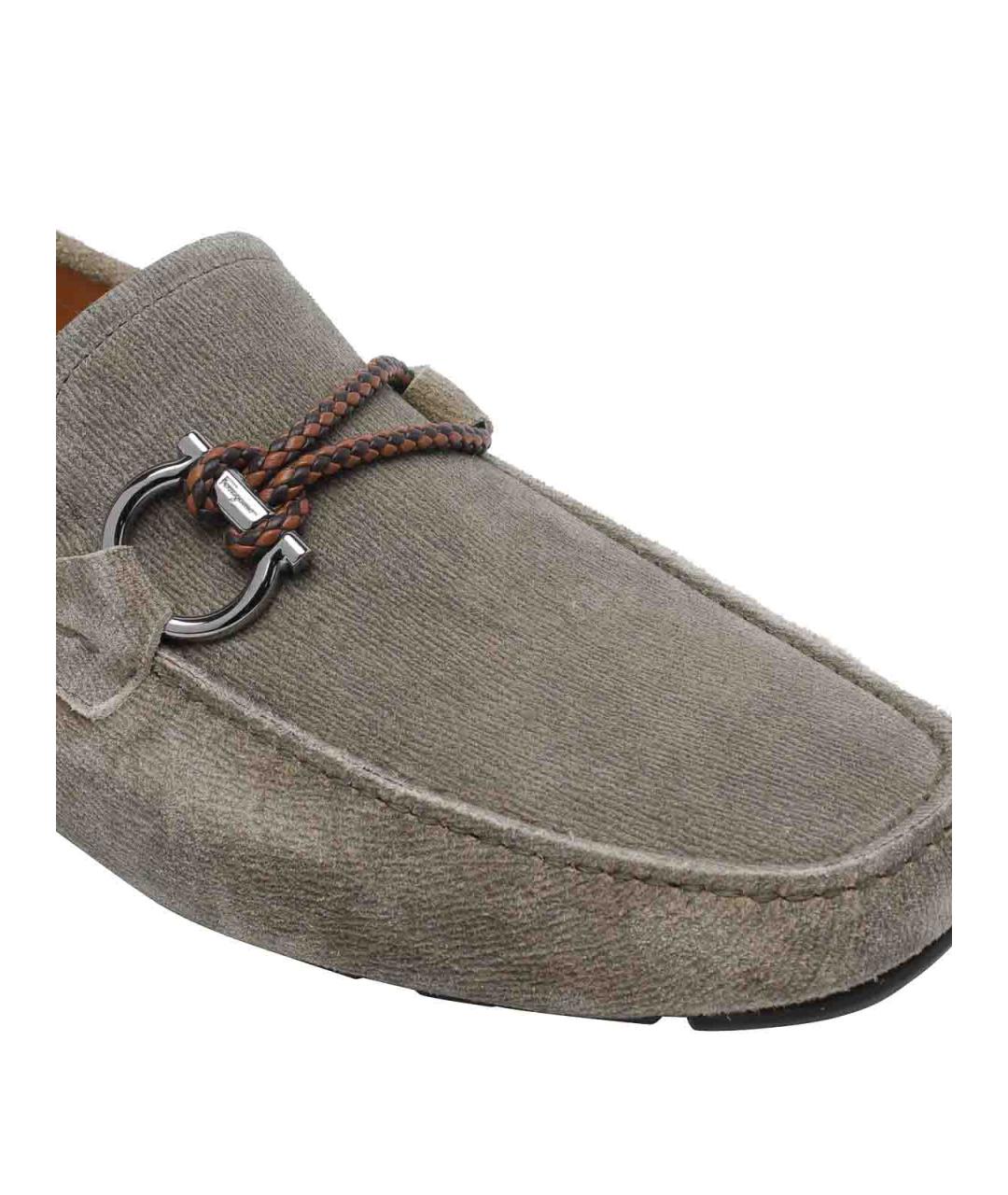 FERRAGAMO Замшевые лоферы, фото 4