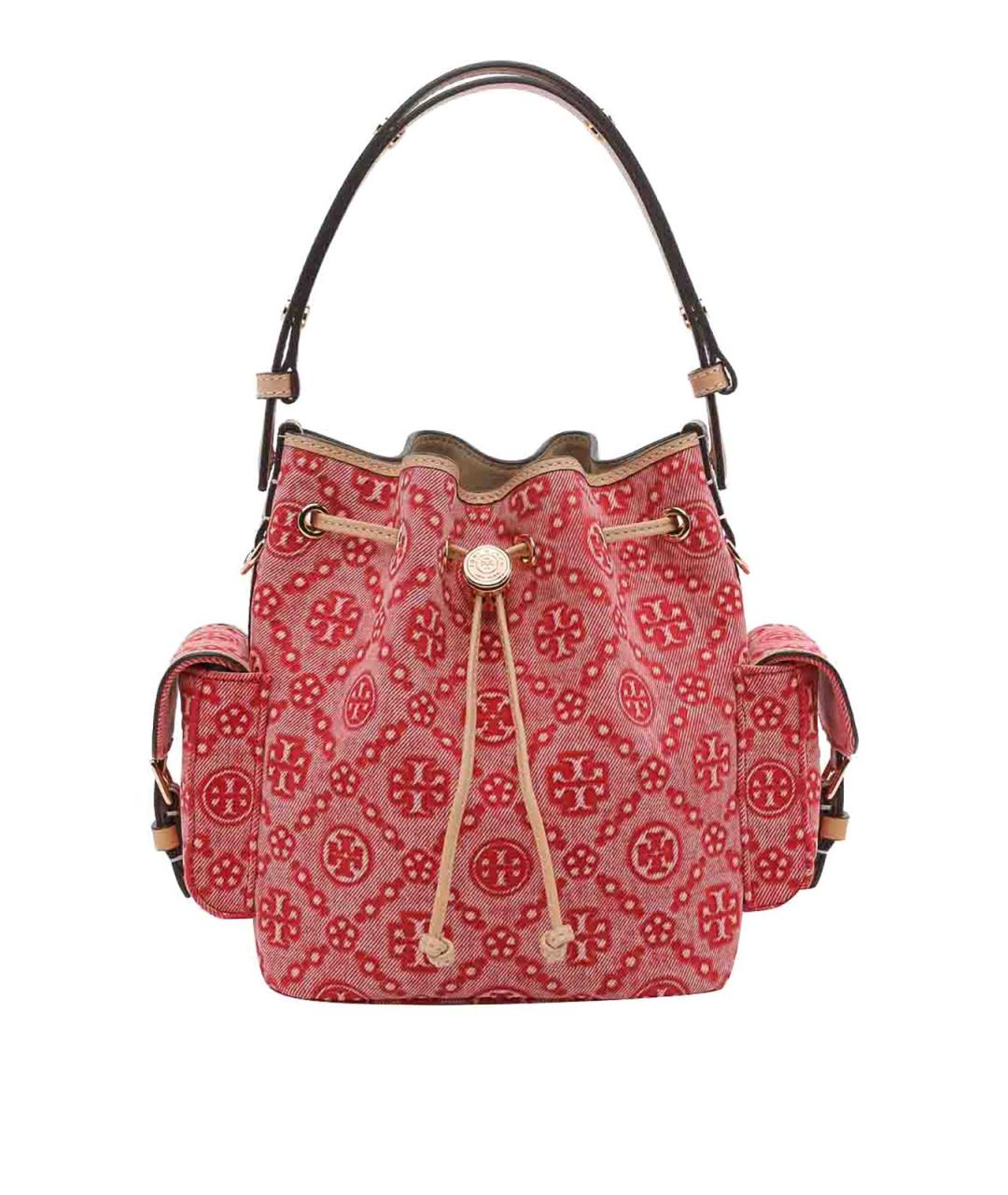 TORY BURCH Красная кожаная сумка через плечо, фото 1
