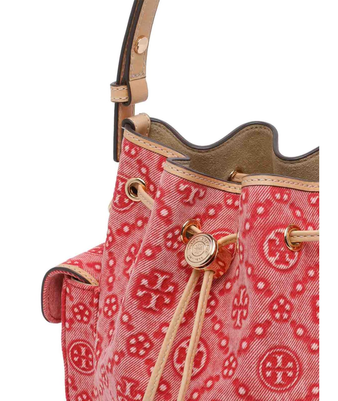 TORY BURCH Красная кожаная сумка через плечо, фото 4