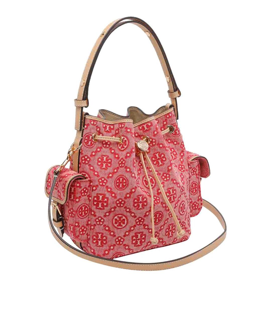 TORY BURCH Красная кожаная сумка через плечо, фото 2