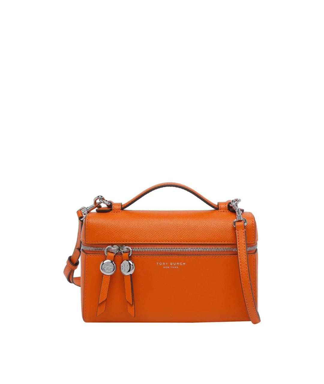 TORY BURCH Оранжевая кожаная сумка через плечо, фото 1