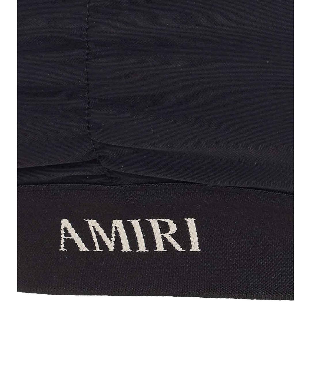 AMIRI Черная синтетическая майка, фото 3