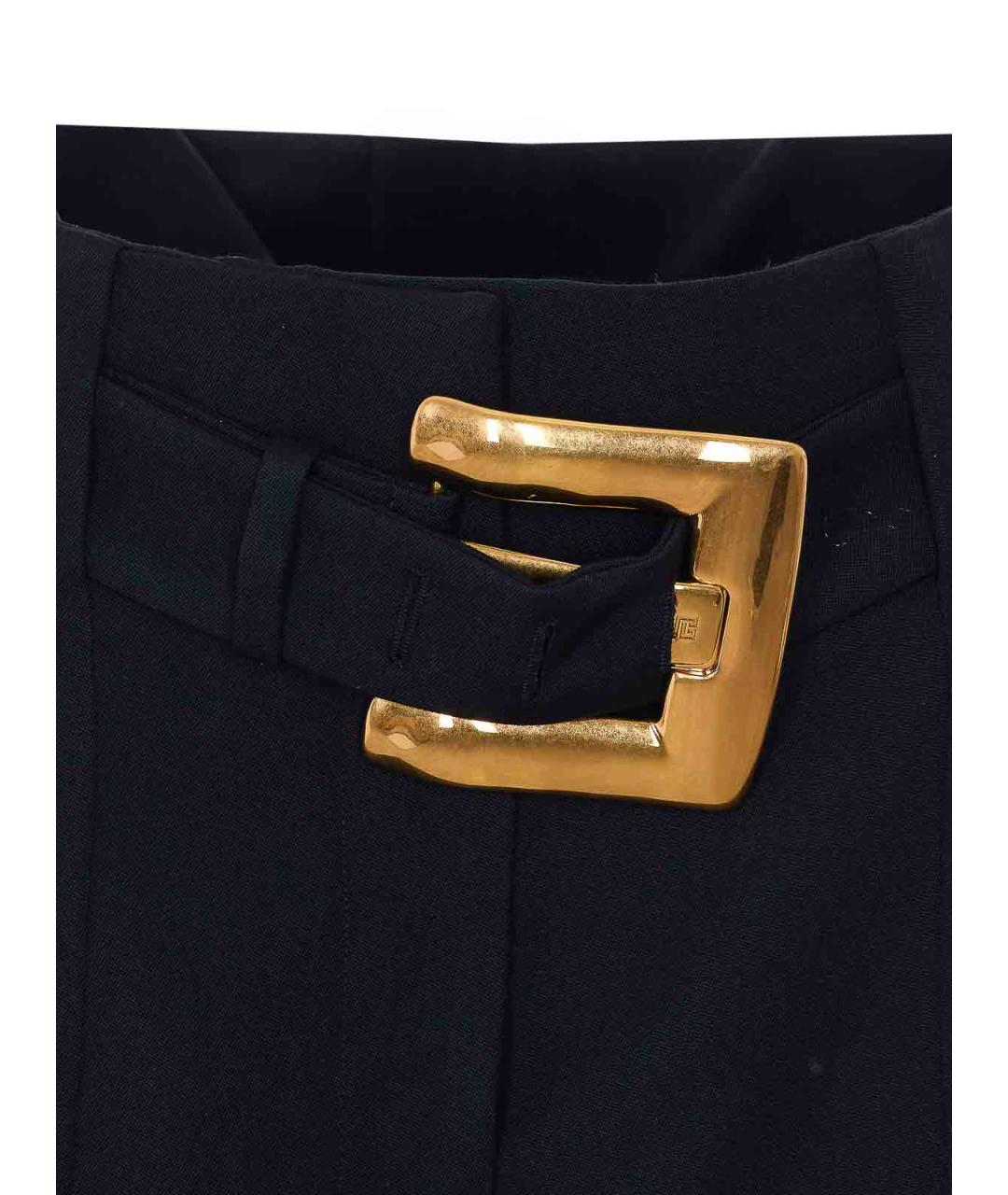 BALMAIN Черные хлопковые шорты, фото 4