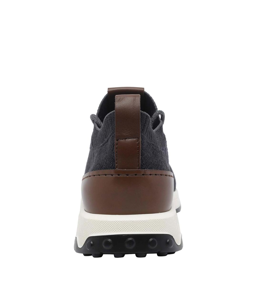 TOD'S Синие резиновые низкие кроссовки / кеды, фото 4