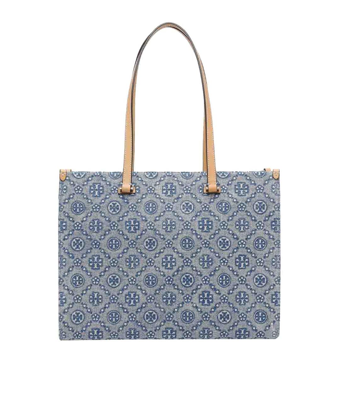 TORY BURCH Синяя кожаная сумка через плечо, фото 3