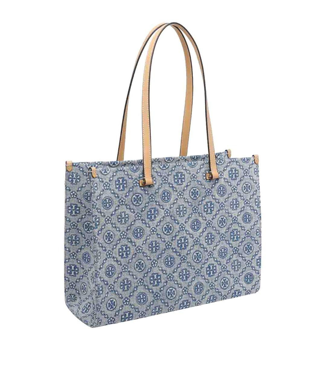 TORY BURCH Синяя кожаная сумка через плечо, фото 2