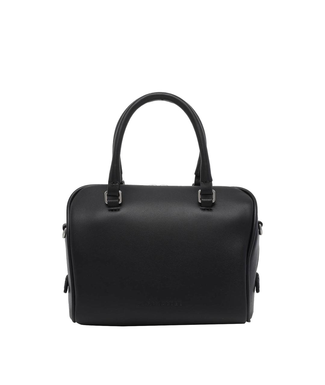 MARC JACOBS Черная кожаная сумка с короткими ручками, фото 3