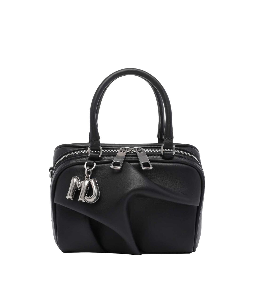 MARC JACOBS Черная кожаная сумка с короткими ручками, фото 1