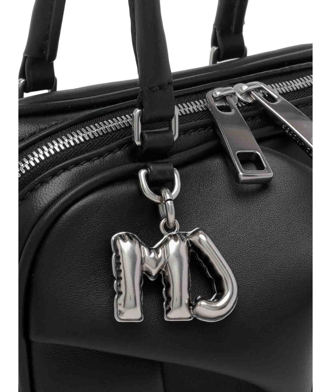 MARC JACOBS Черная кожаная сумка с короткими ручками, фото 4