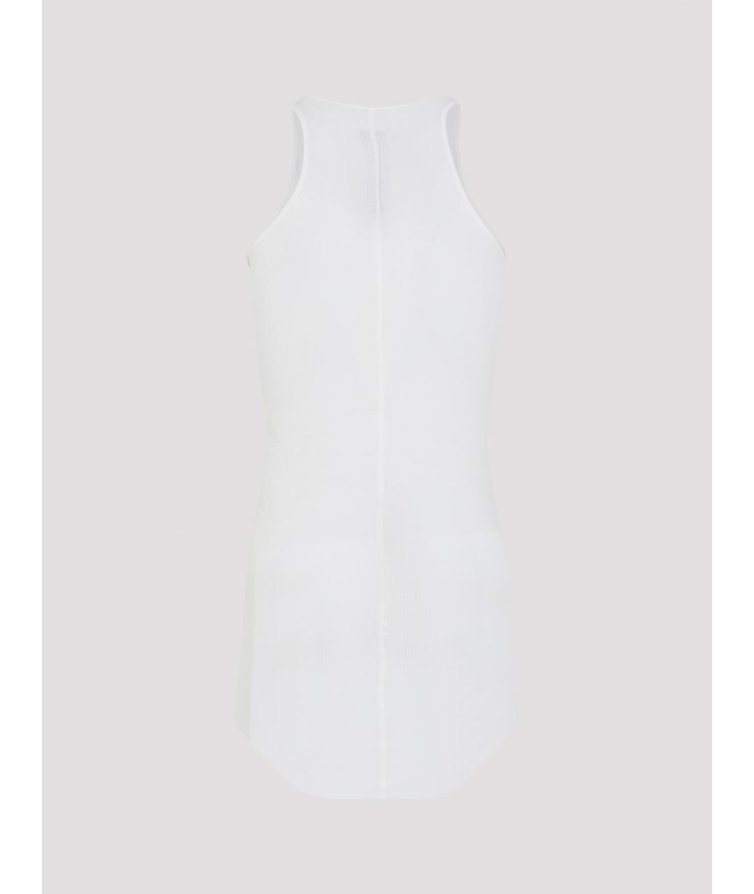 RICK OWENS Белая вискозная майка, фото 2