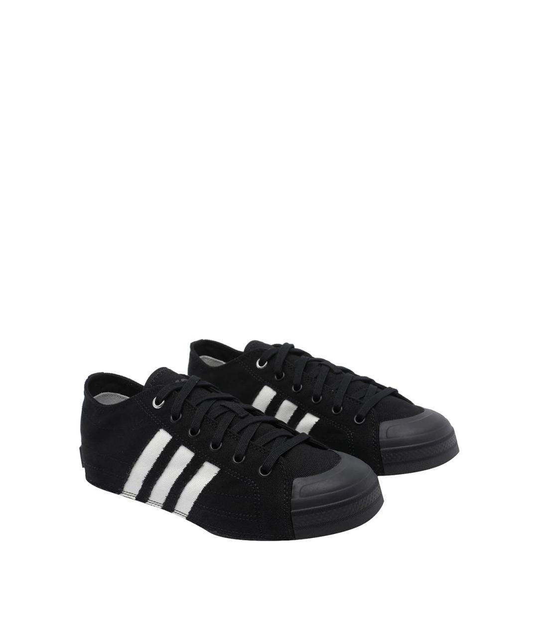 Y-3 Черные резиновые низкие кроссовки / кеды, фото 2