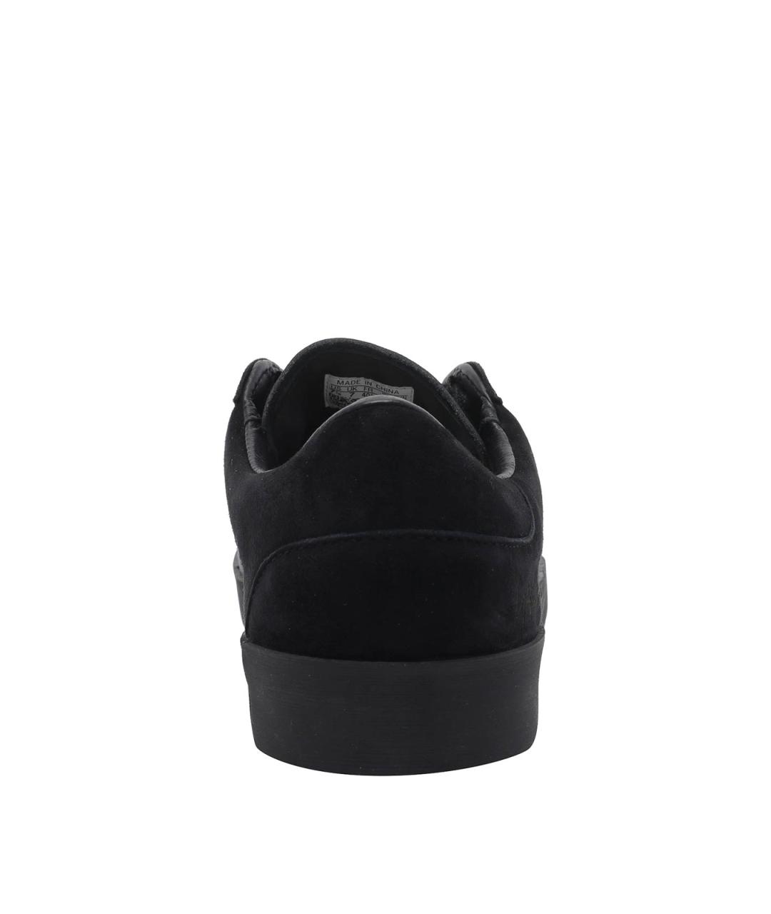 Y-3 Черные замшевые низкие кроссовки / кеды, фото 4