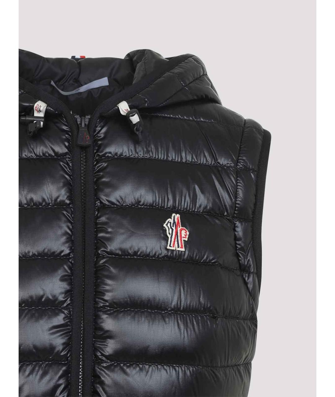 MONCLER Черная полиамидовая куртка, фото 6
