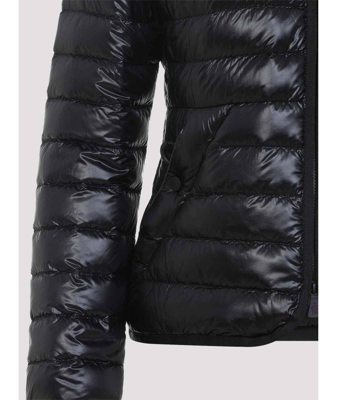 MONCLER Черная полиамидовая куртка, фото 4