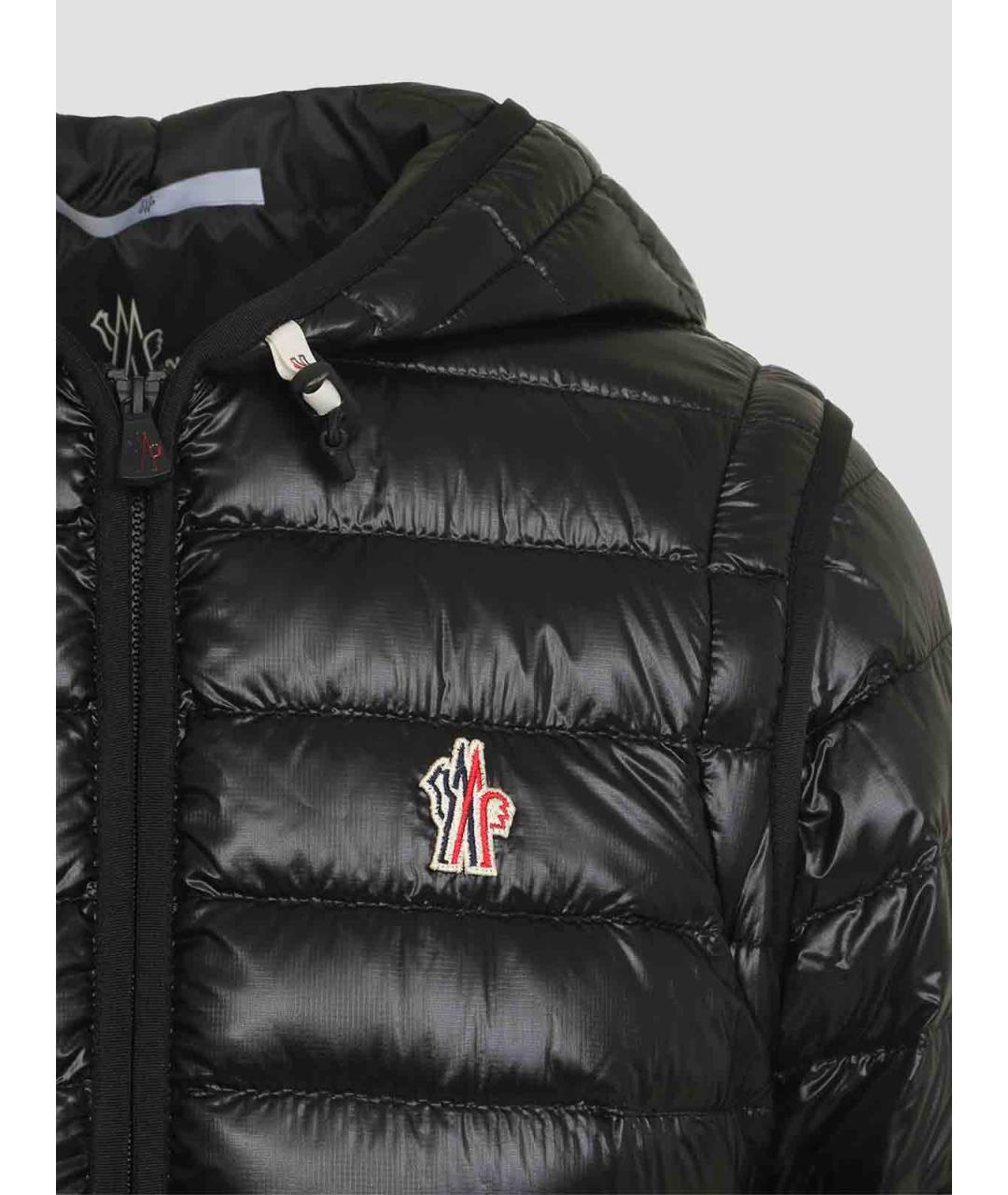 MONCLER Черная полиамидовая куртка, фото 5