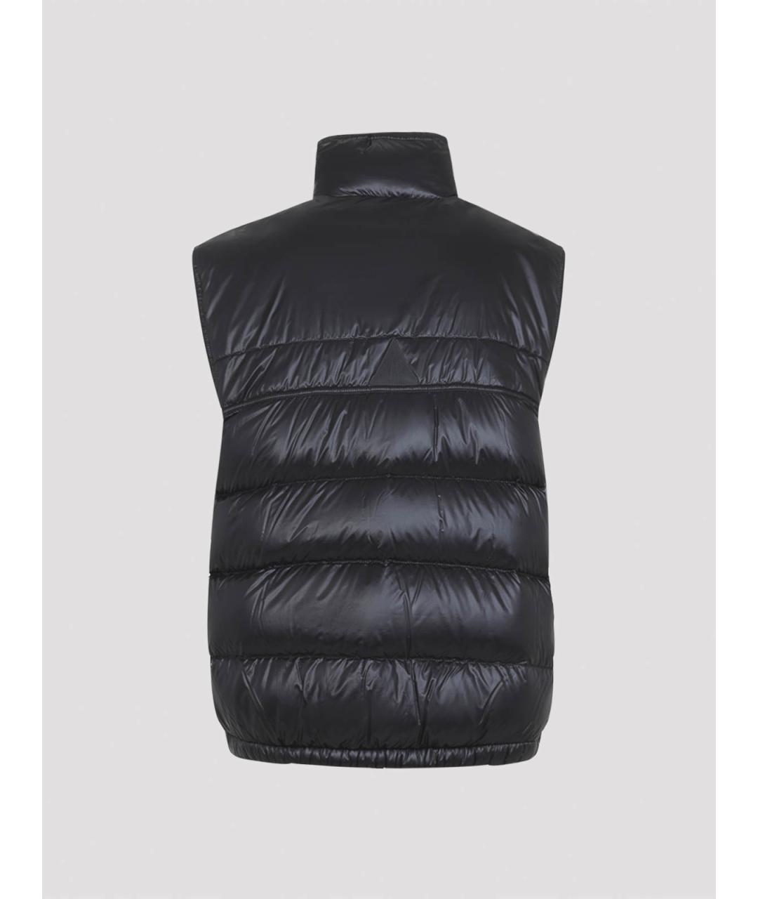 MONCLER Черная полиамидовая жилетка, фото 2