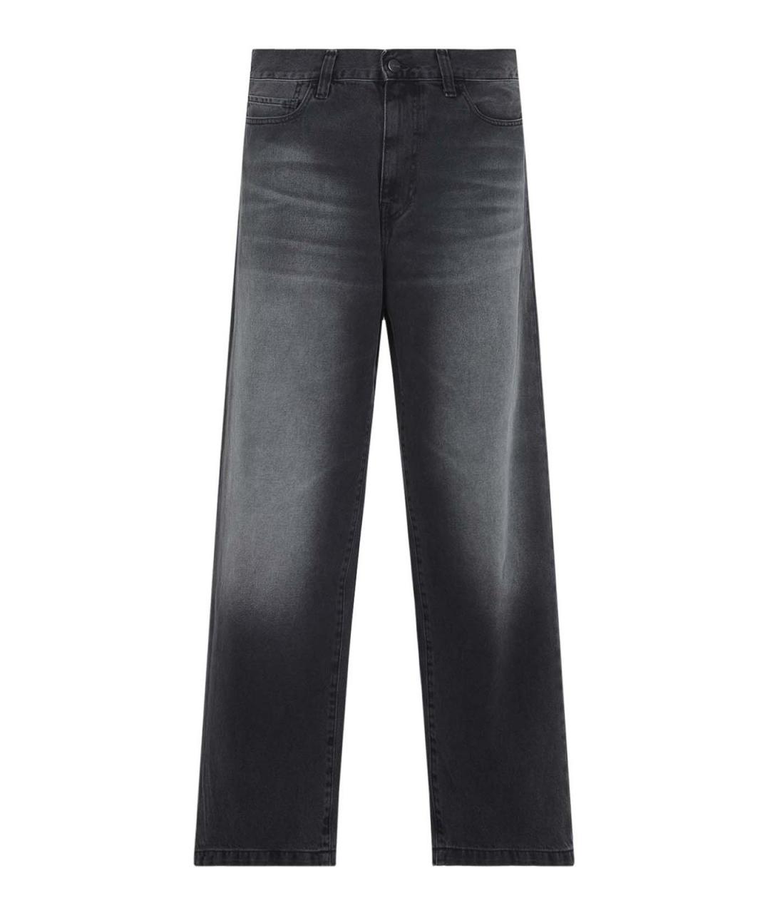 CARHARTT Черные хлопковые повседневные брюки, фото 1