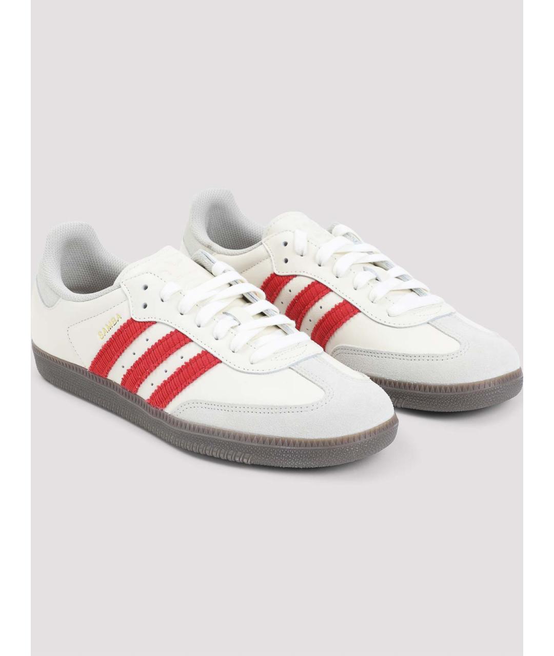 ADIDAS Белые замшевые низкие кроссовки / кеды, фото 3