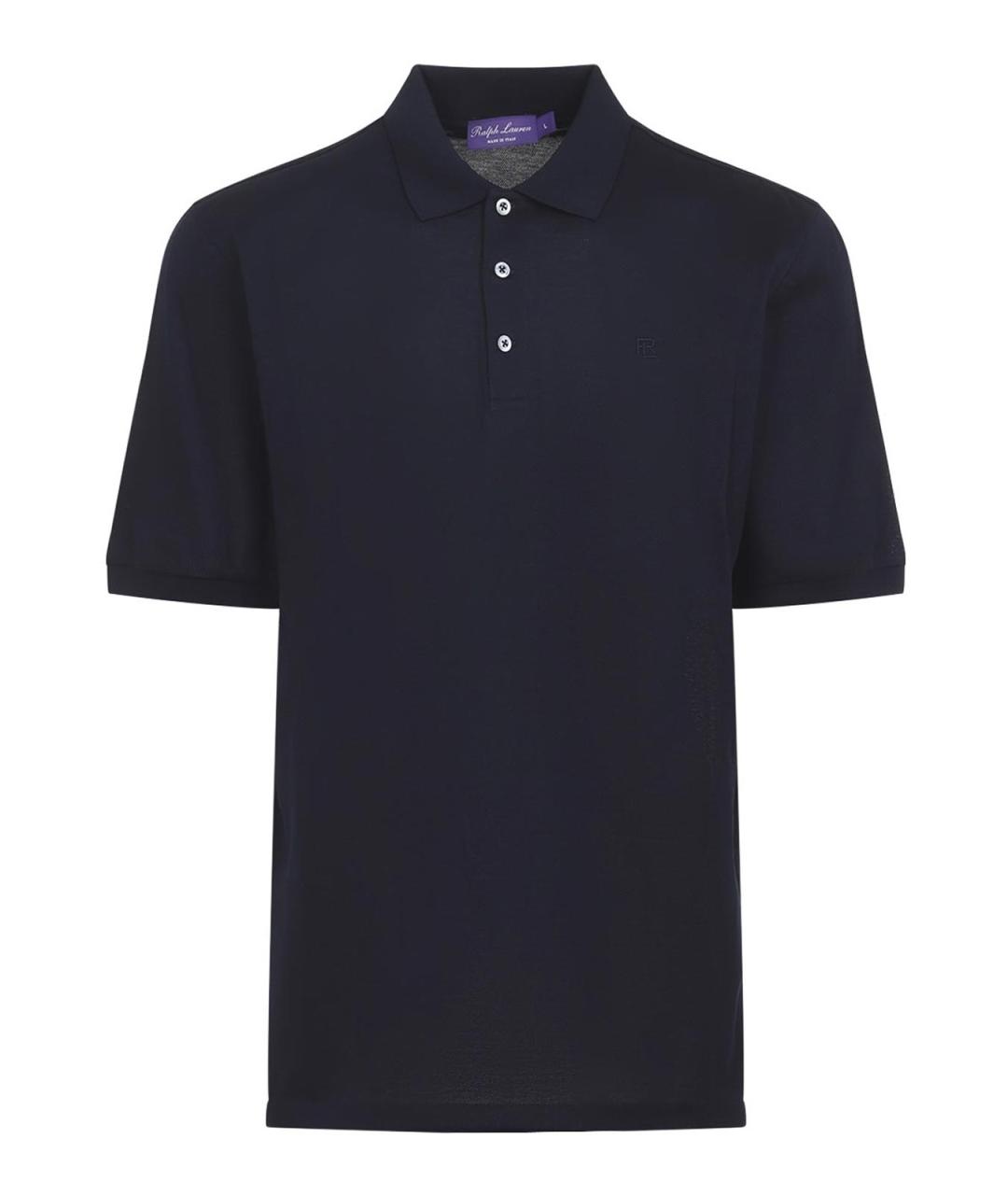 POLO RALPH LAUREN Синее хлопковое поло с коротким рукавом, фото 1