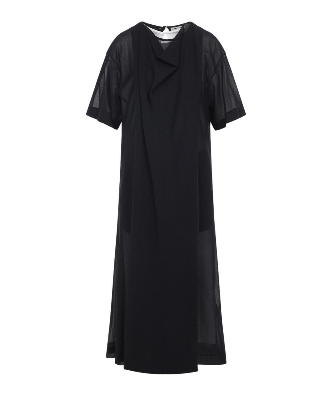 Carven Черное хлопковое повседневное платье, фото 1