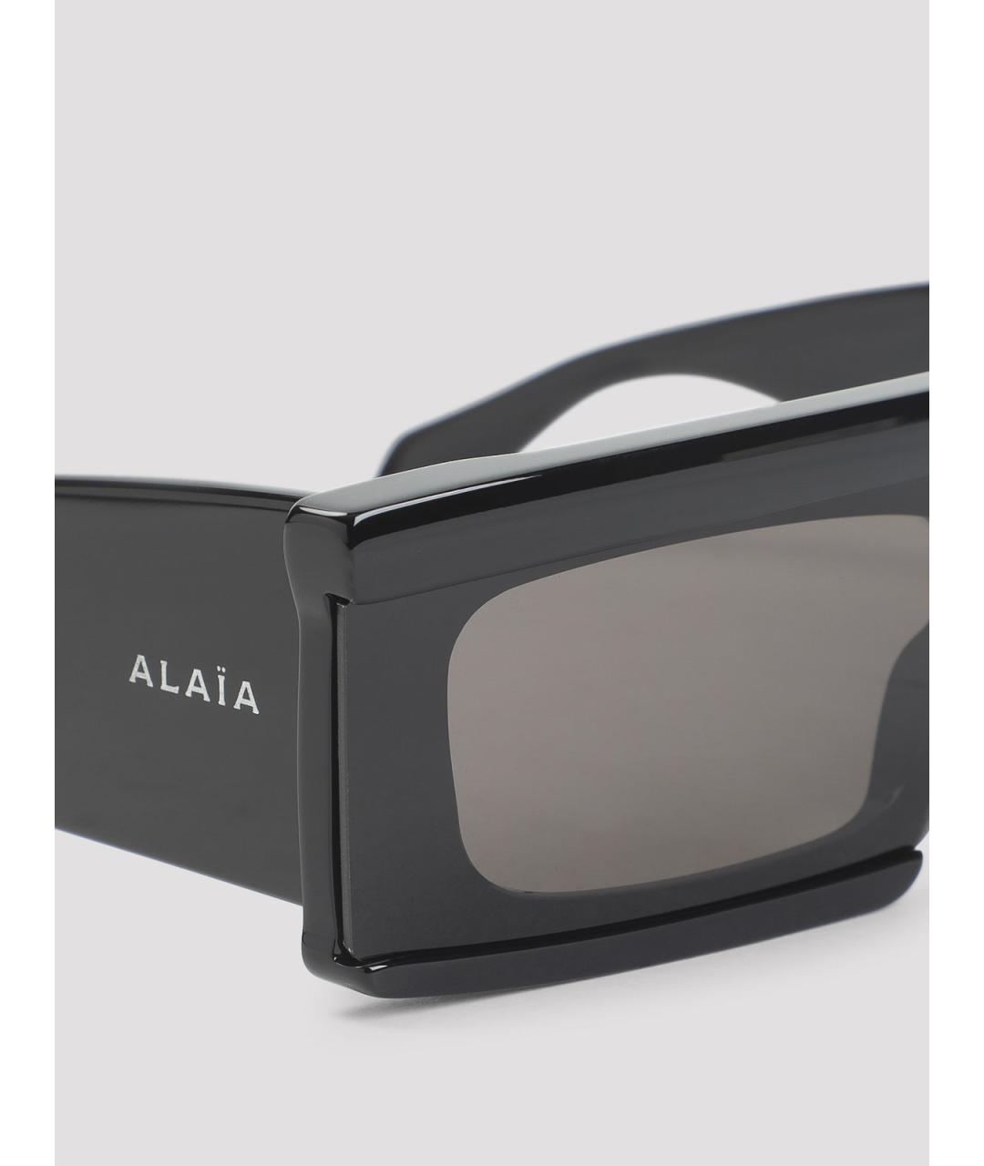 ALAIA Черные пластиковые солнцезащитные очки, фото 3