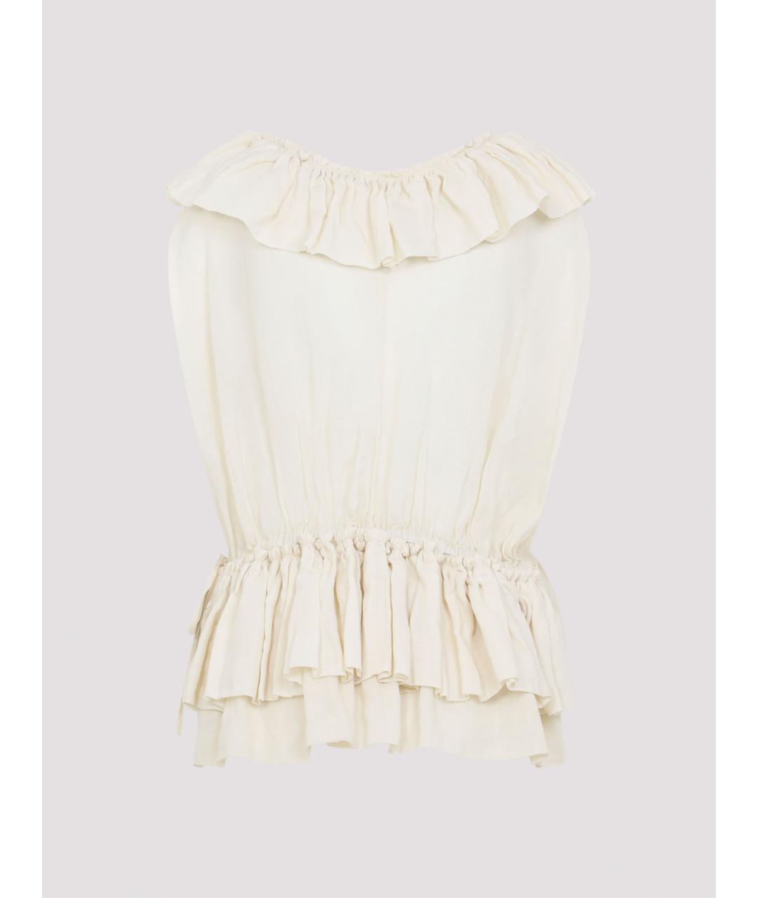 DRIES VAN NOTEN Белая майка, фото 2