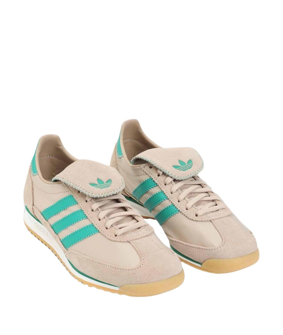 ADIDAS Бежевые замшевые кроссовки, фото 3