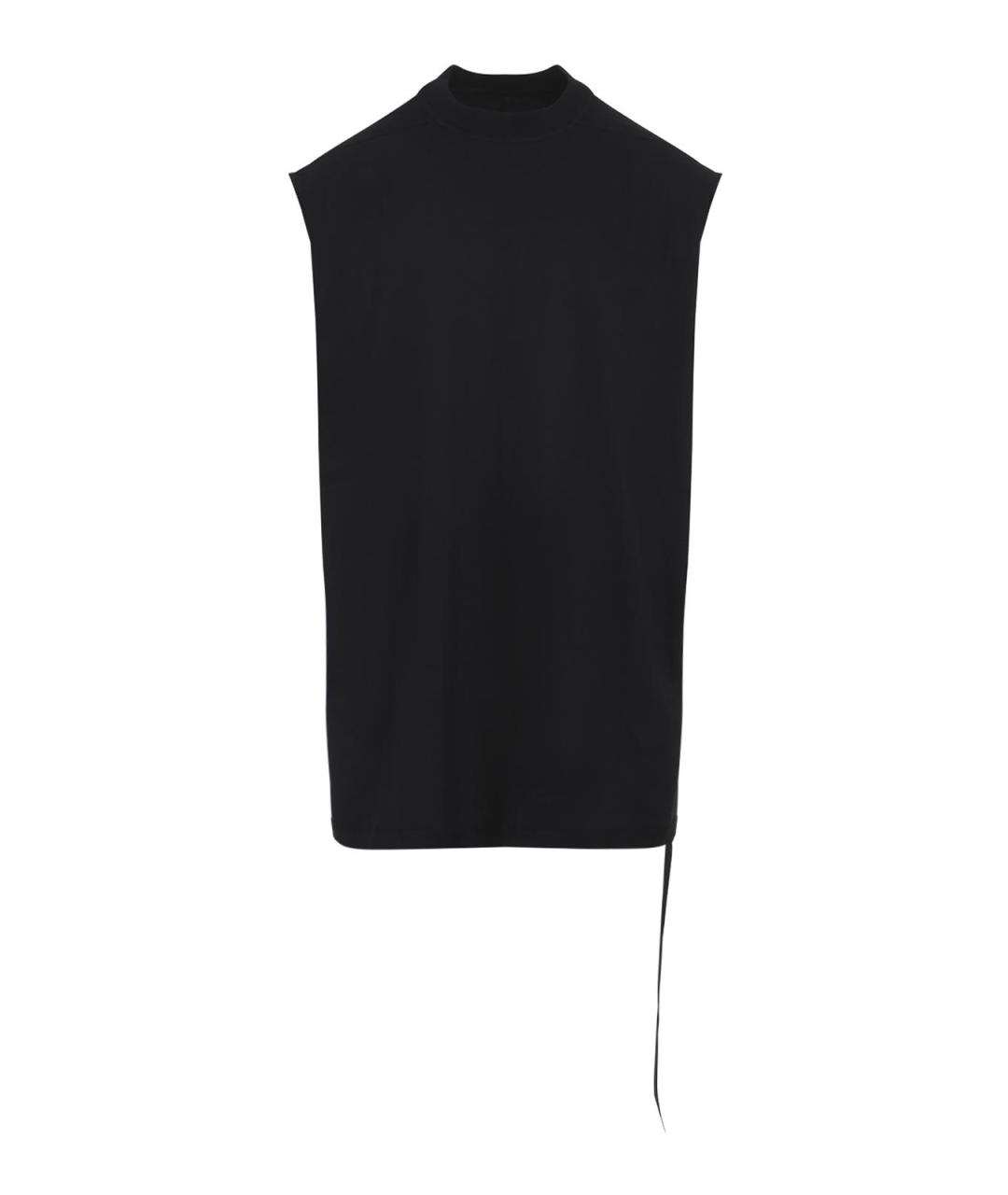 RICK OWENS Черная хлопковая майка, фото 1