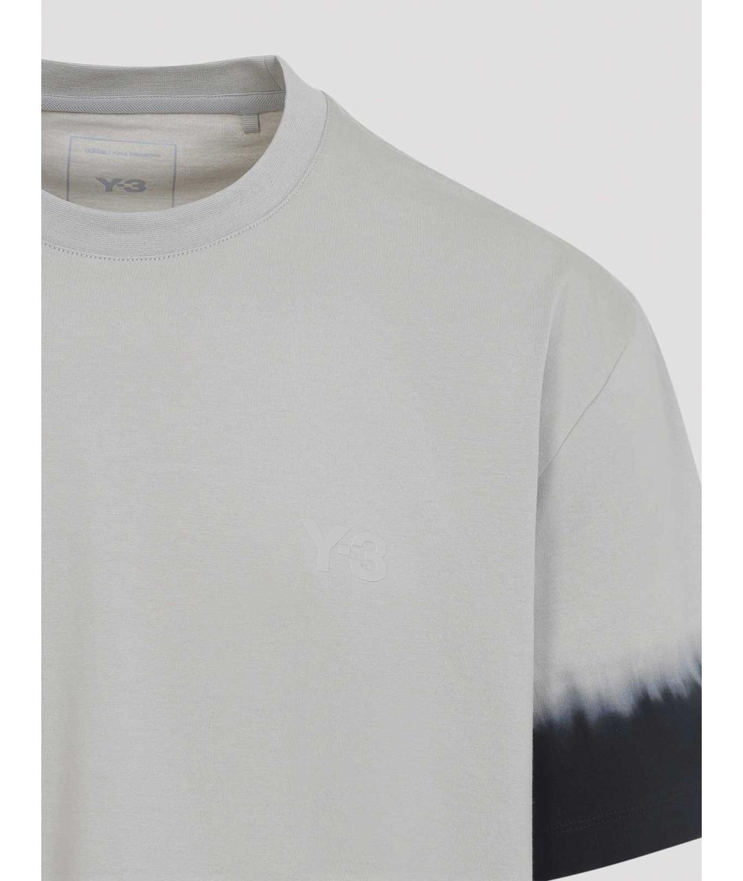 Y-3 Бежевая хлопковая футболка, фото 3