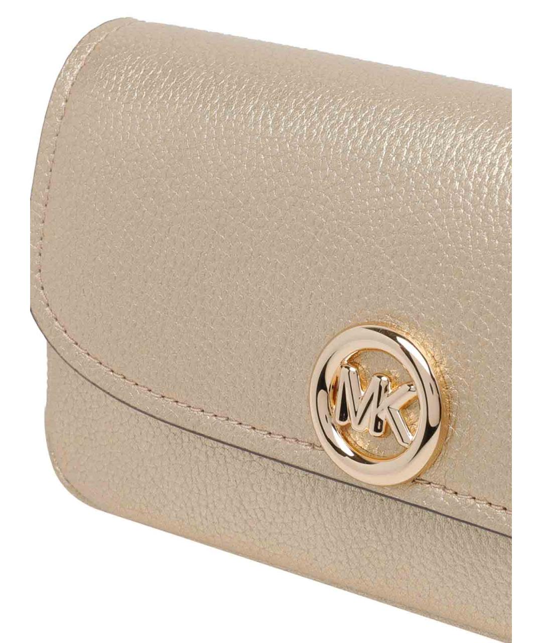 MICHAEL MICHAEL KORS Золотая сумка через плечо, фото 4