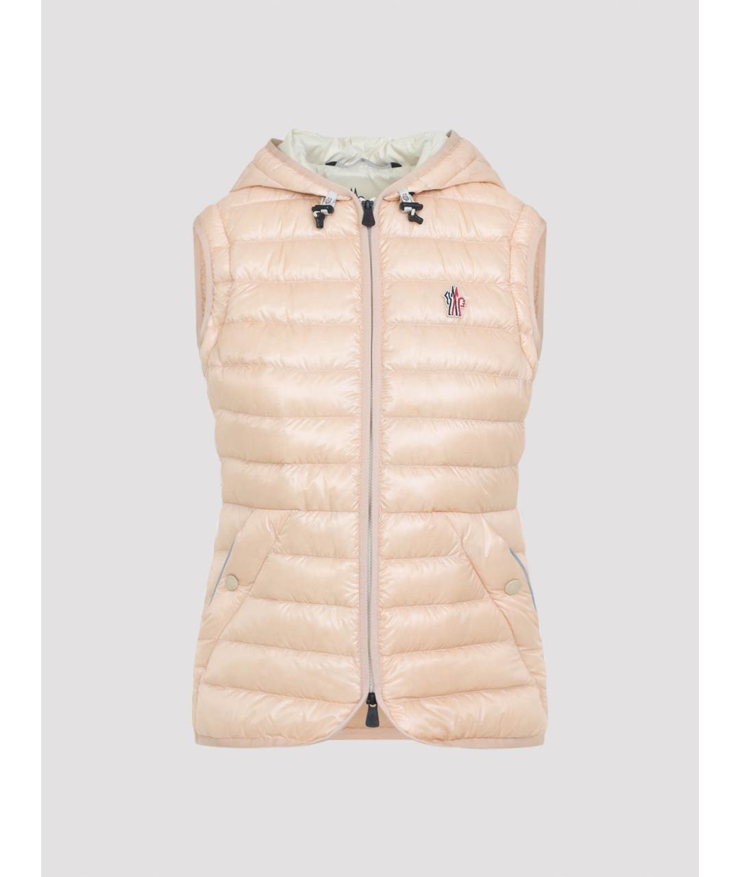 MONCLER Розовая полиамидовая куртка, фото 3