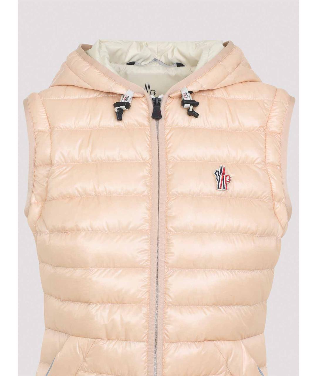 MONCLER Розовая полиамидовая куртка, фото 6