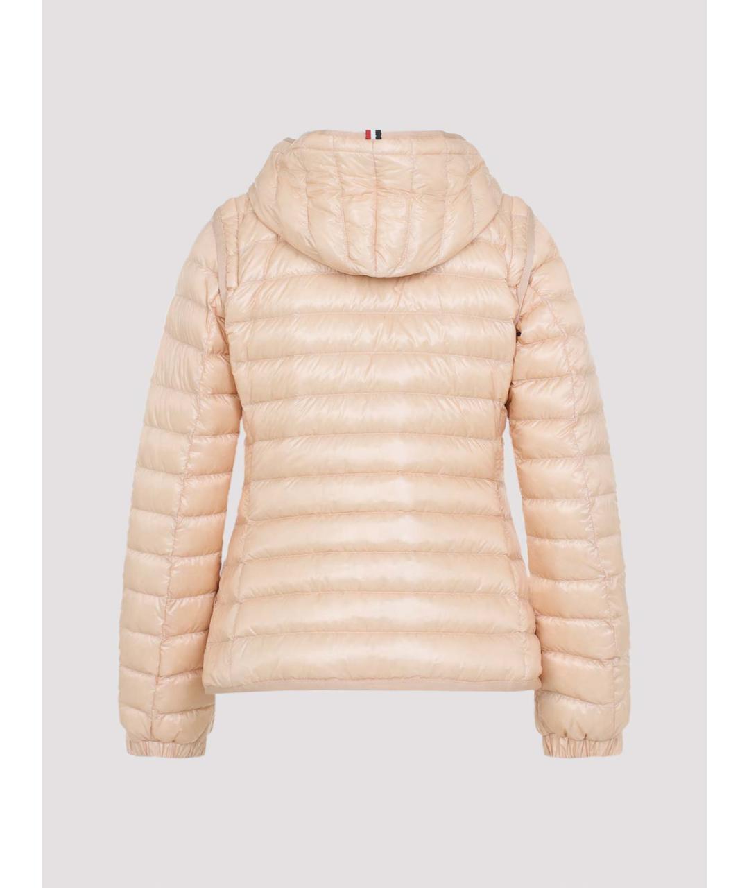 MONCLER Розовая полиамидовая куртка, фото 2