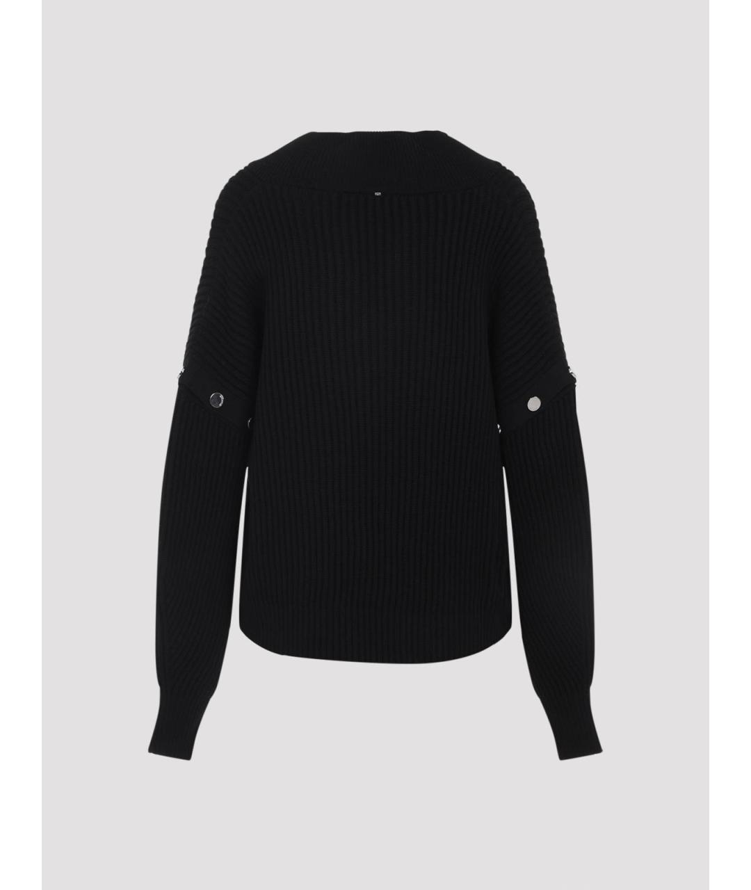 SPORTMAX Черный шерстяной джемпер / свитер, фото 2