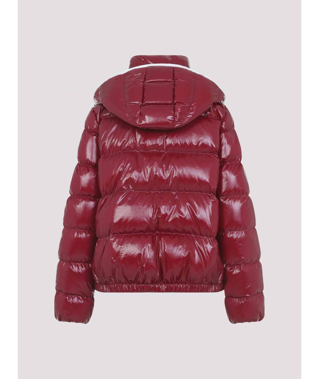 MONCLER Красная полиамидовая куртка, фото 2