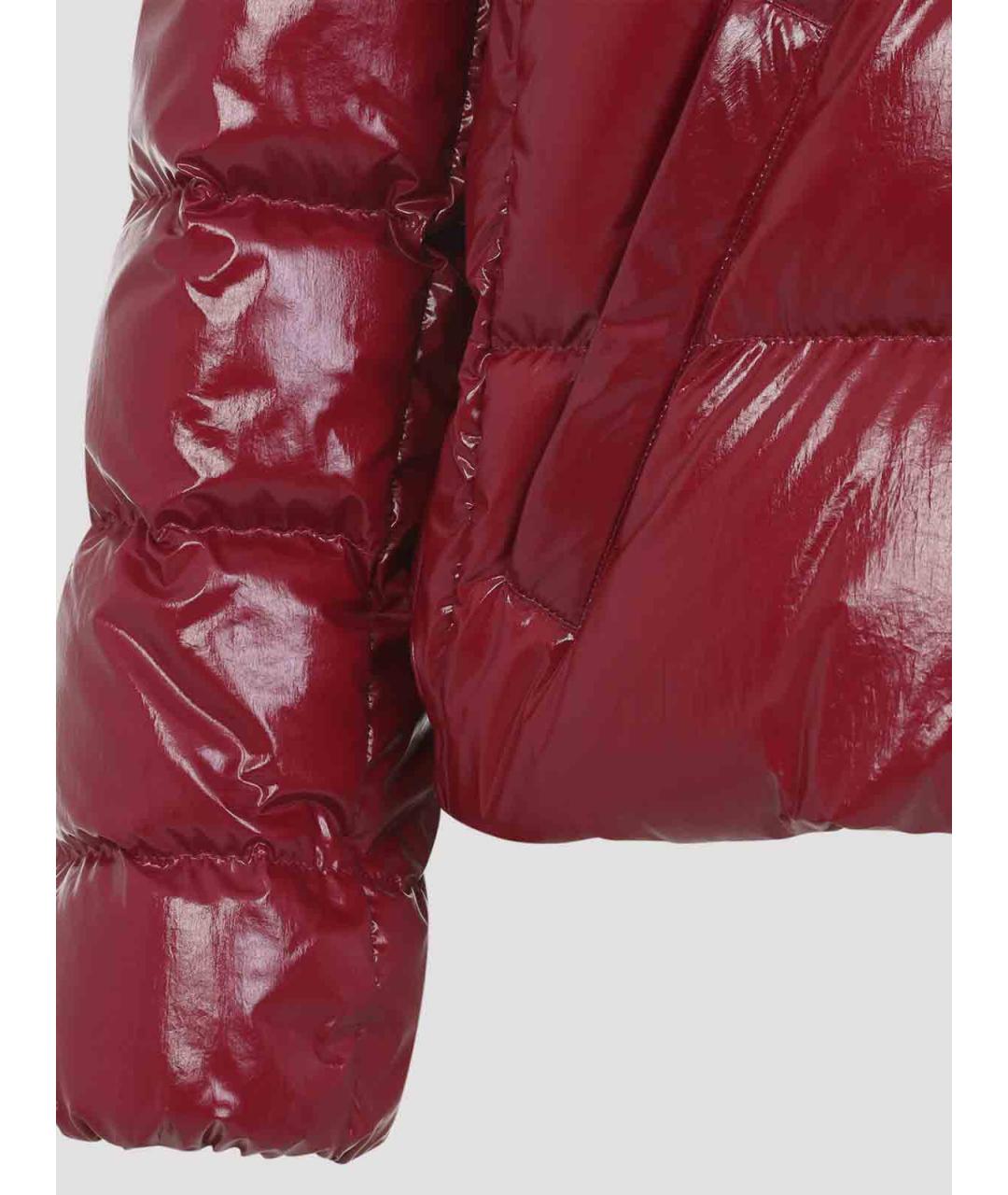 MONCLER Красная полиамидовая куртка, фото 3