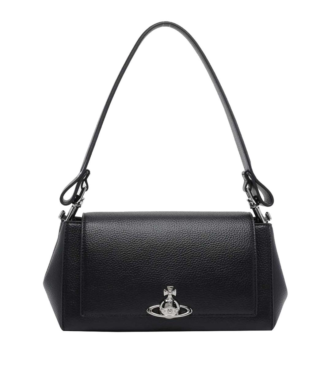 VIVIENNE WESTWOOD Черная сумка тоут из искусственной кожи, фото 1