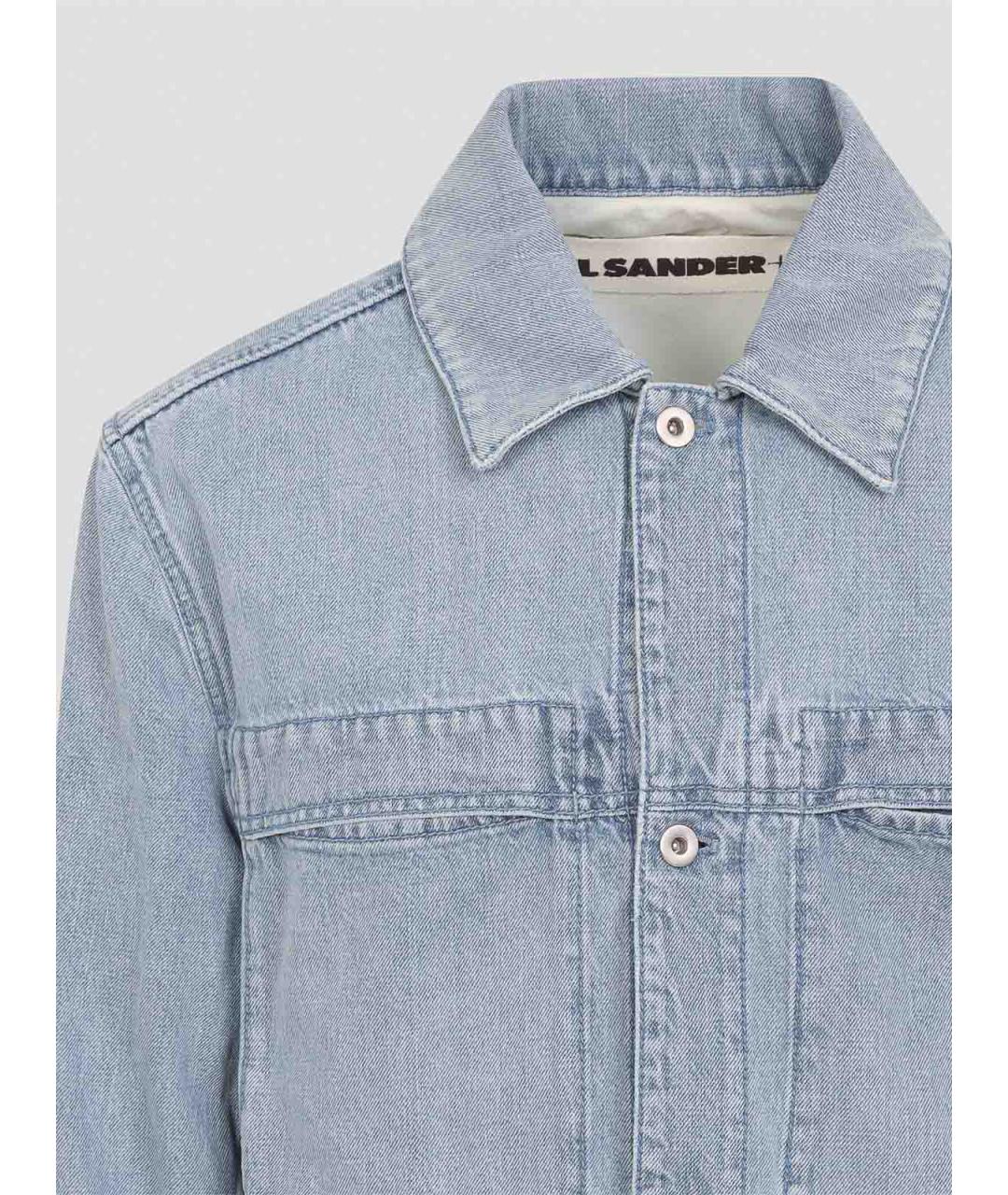 JIL SANDER Синяя хлопковая куртка, фото 3