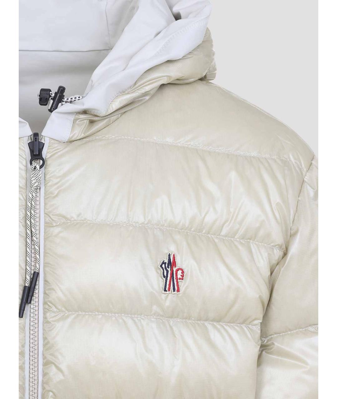 MONCLER Бежевая полиамидовая куртка, фото 5