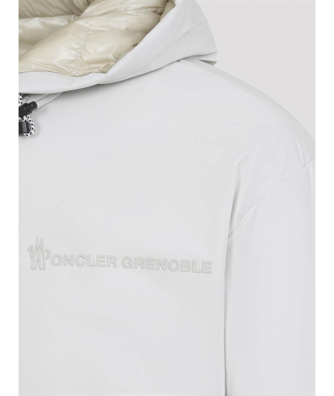 MONCLER Бежевая полиамидовая куртка, фото 4