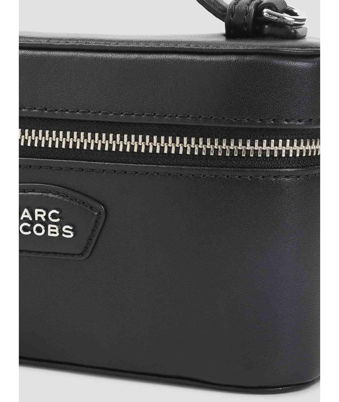 MARC JACOBS Черная кожаная сумка с короткими ручками, фото 3