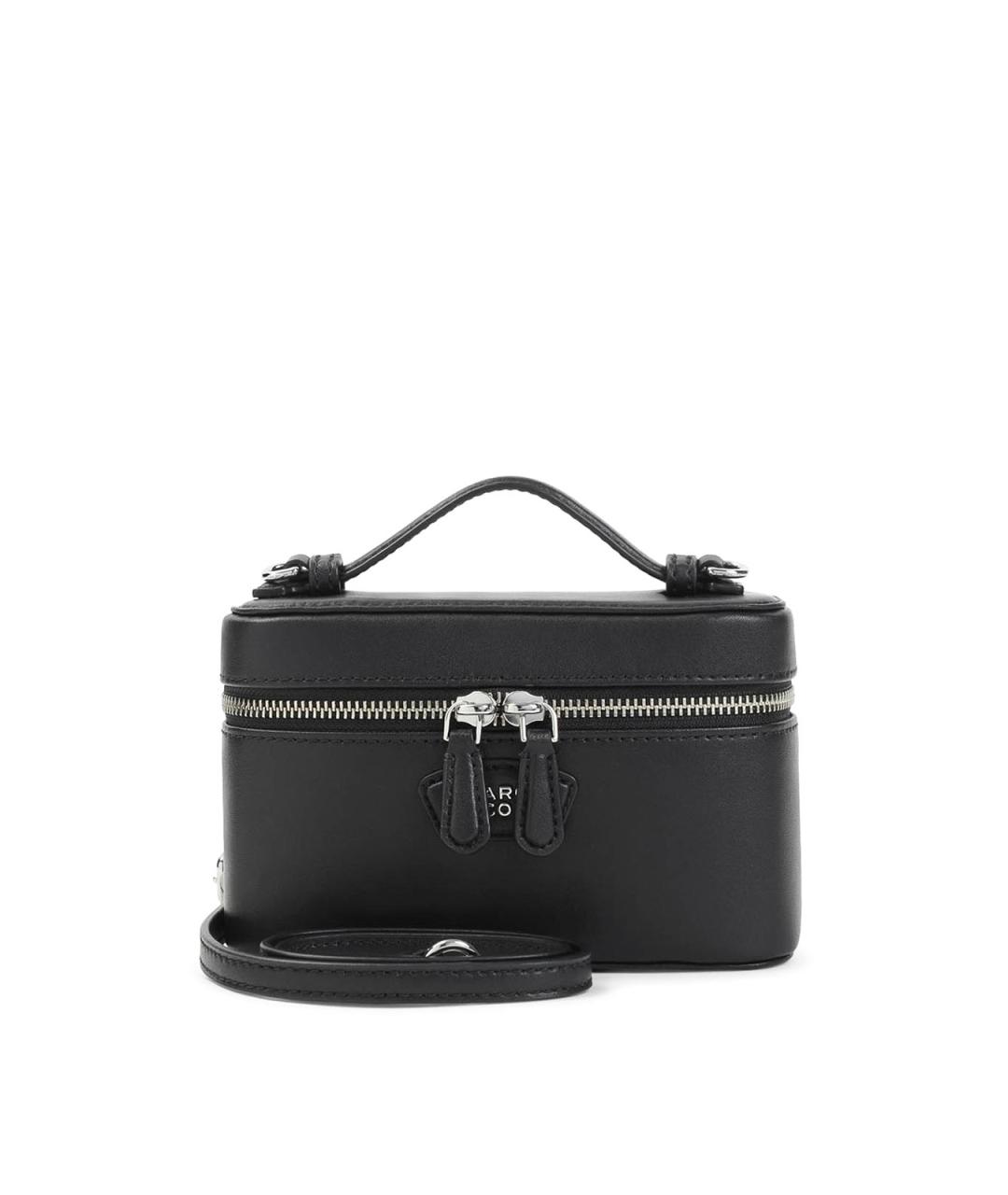 MARC JACOBS Черная кожаная сумка с короткими ручками, фото 1