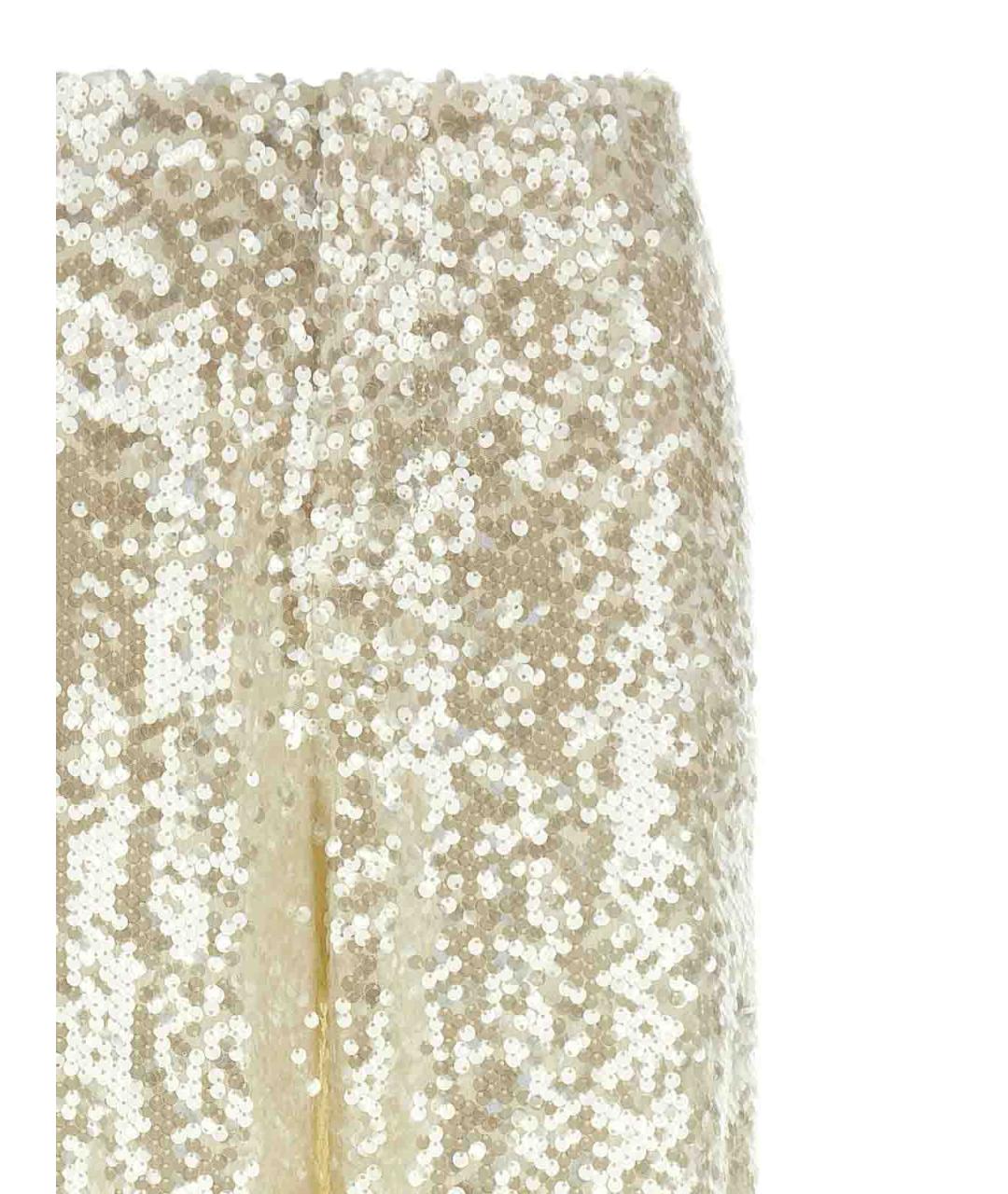 ALBERTA FERRETTI Белые полиэстеровые брюки широкие, фото 3