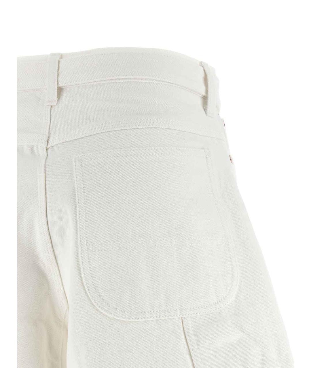 SACAI Белые хлопковые шорты, фото 4