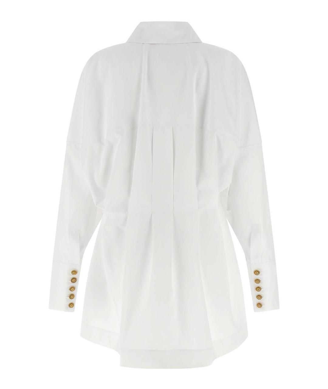 BALMAIN Белое хлопковое повседневное платье, фото 2