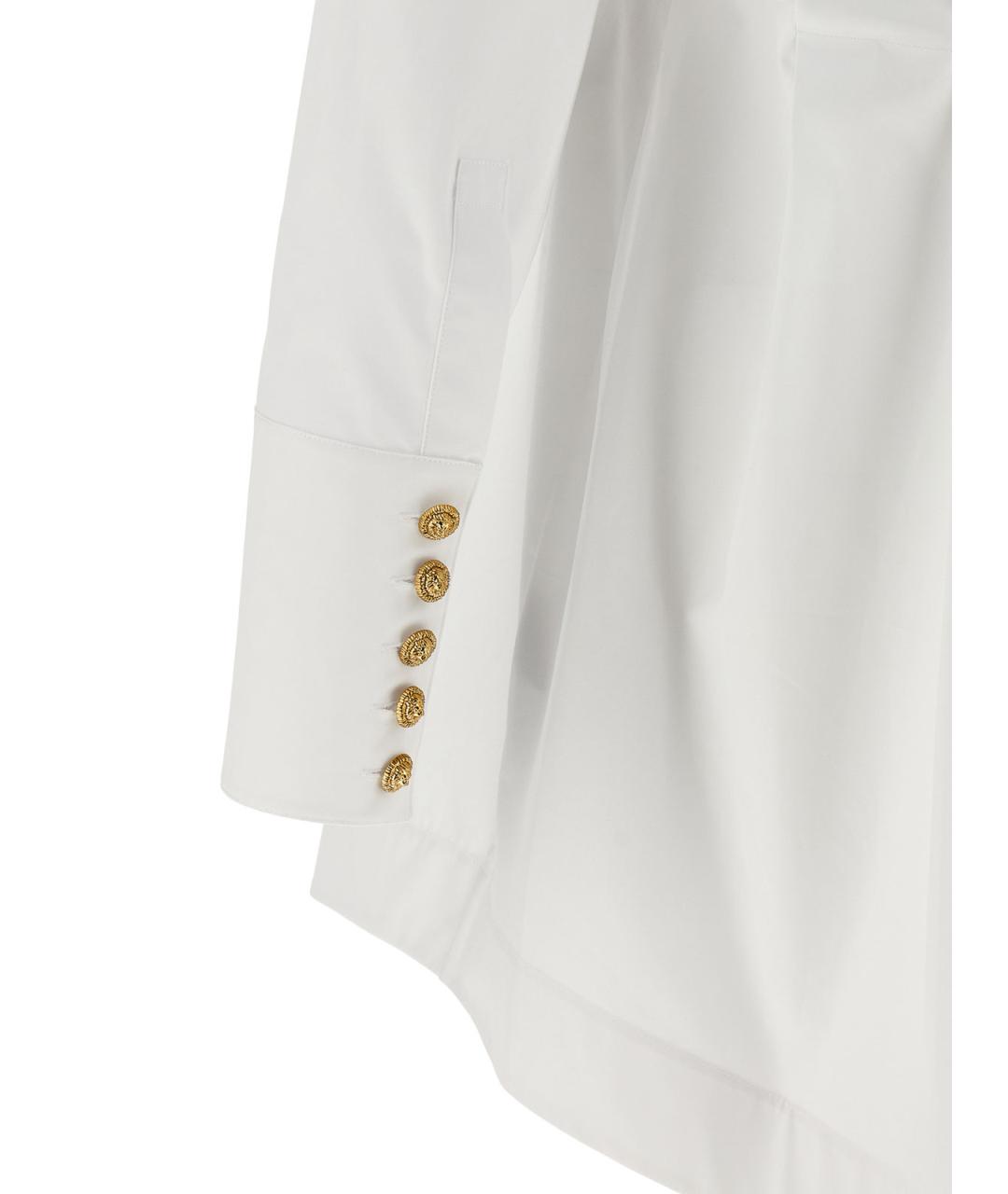 BALMAIN Белое хлопковое повседневное платье, фото 4