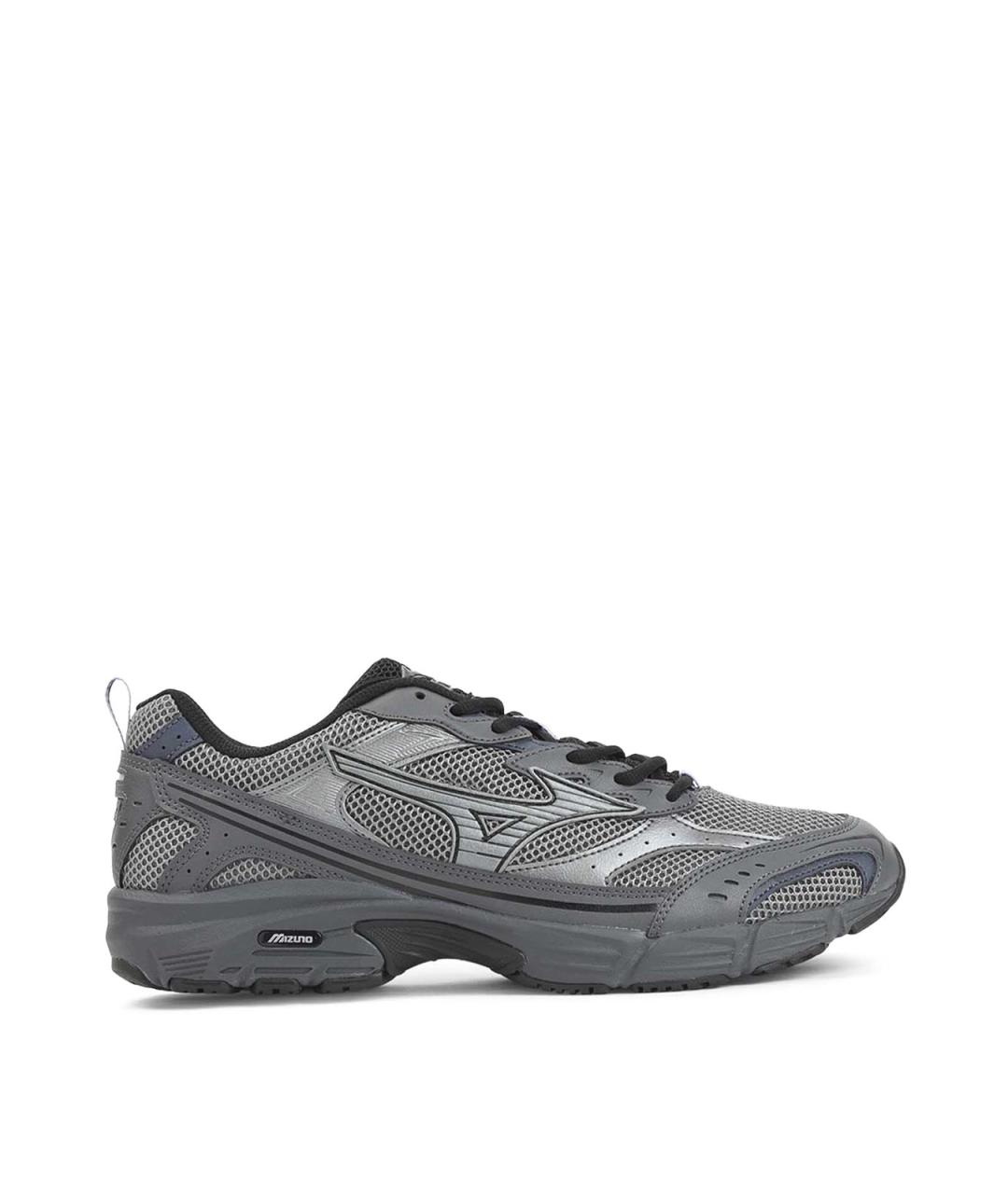 MIZUNO Серые кожаные низкие кроссовки / кеды, фото 1