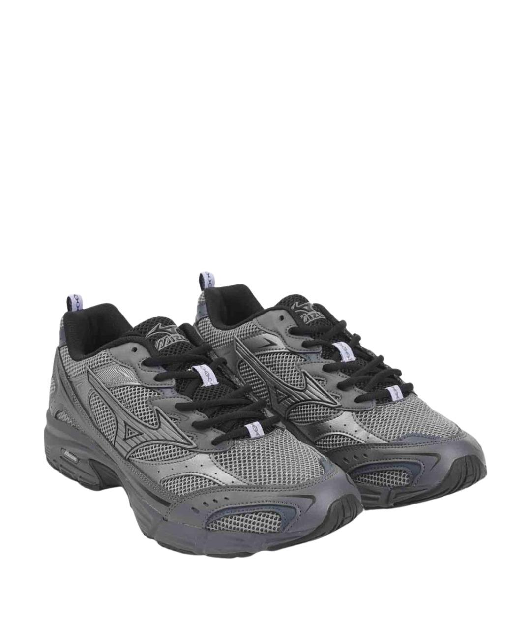 MIZUNO Серые кожаные низкие кроссовки / кеды, фото 3
