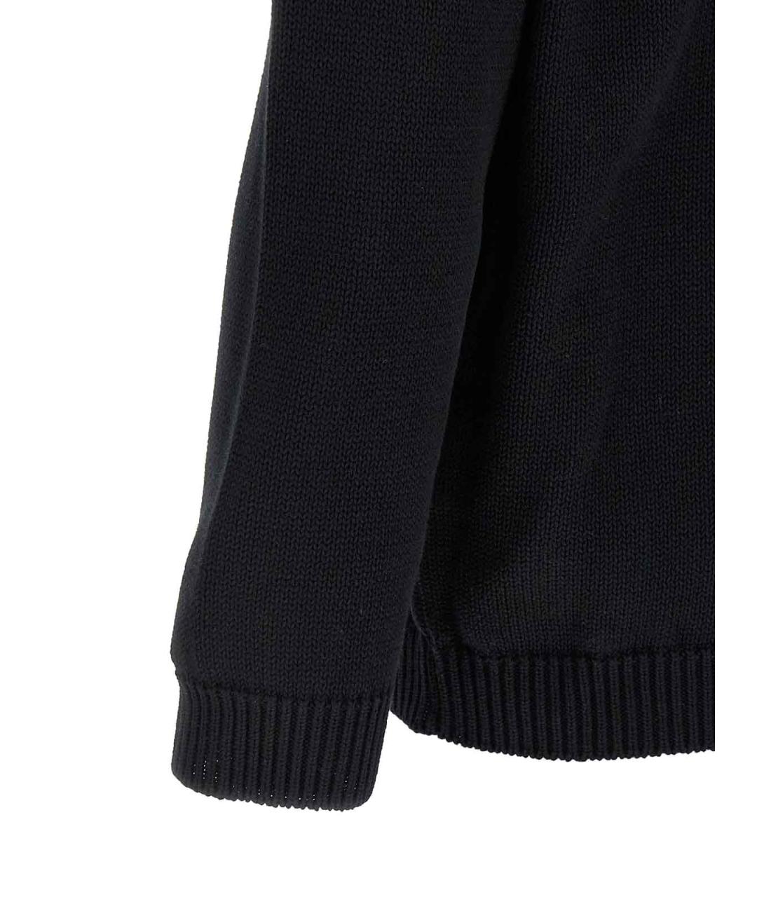 OFF-WHITE Черный хлопковый джемпер / свитер, фото 4