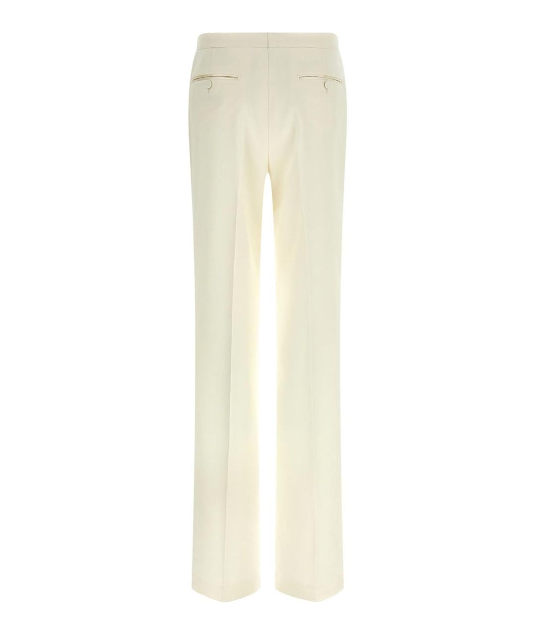 TOM FORD Белые шерстяные брюки узкие, фото 2